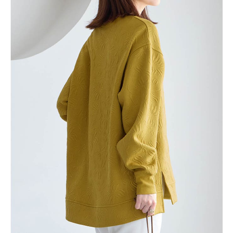 すっきり見え花柄ジャガードチュニック | Viola e Viola | 詳細画像5 