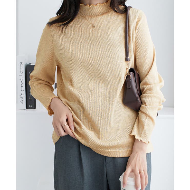 ラメ入りテレコリブプチハイメローカットソ | Viola e Viola | 詳細画像18 