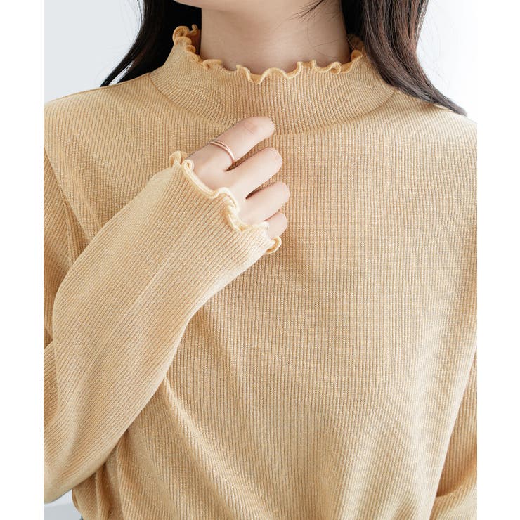 ラメ入りテレコリブプチハイメローカットソ | Viola e Viola | 詳細画像21 