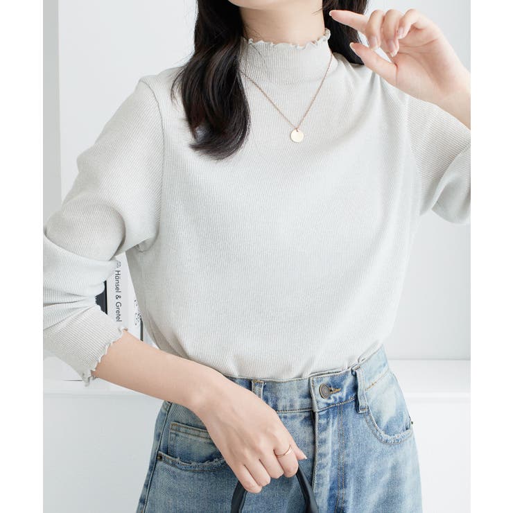 ラメ入りテレコリブプチハイメローカットソ | Viola e Viola | 詳細画像24 