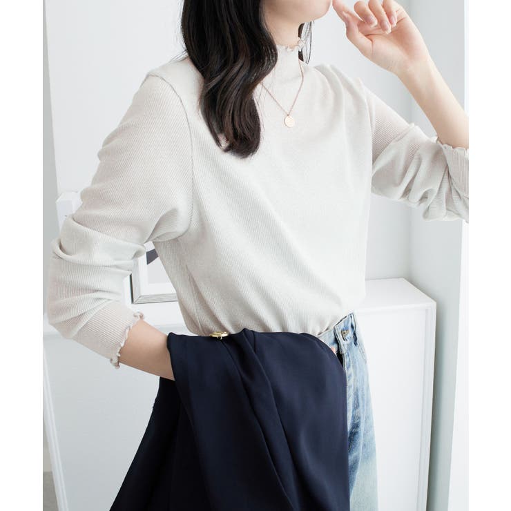 ラメ入りテレコリブプチハイメローカットソ | Viola e Viola | 詳細画像28 