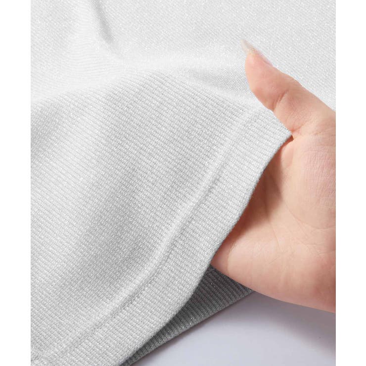 ラメ入りテレコリブプチハイメローカットソ | Viola e Viola | 詳細画像30 