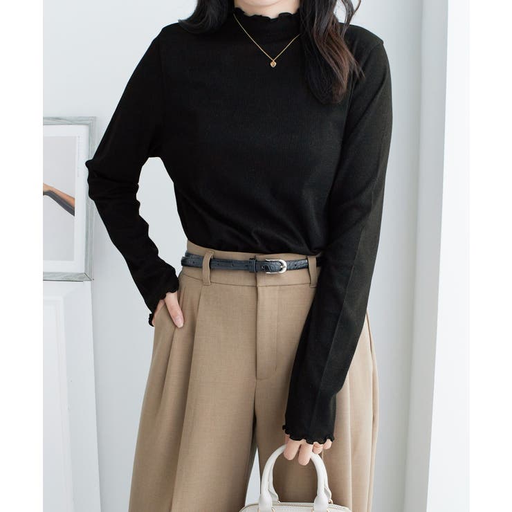 ラメ入りテレコリブプチハイメローカットソ | Viola e Viola | 詳細画像4 