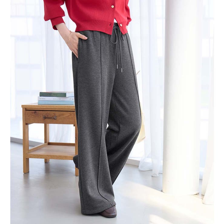 杢チャコール | 裏ファーストレートパンツ | Viola e Viola