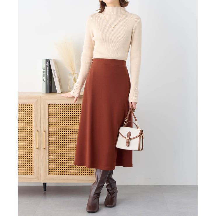 【選べる丈】なめらかポンチフレアミドルス | Viola e Viola | 詳細画像4 