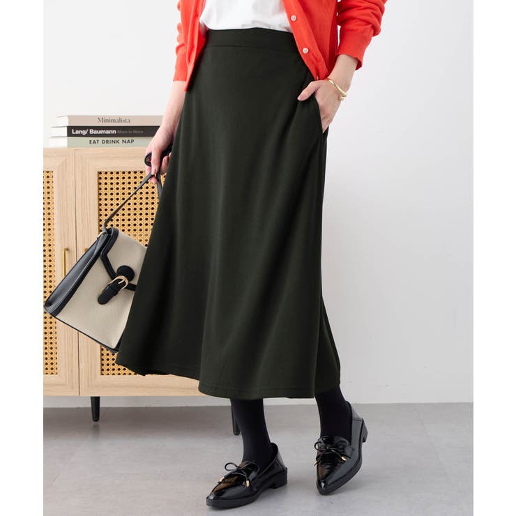 ブラック | 【選べる丈】なめらかポンチフレアミドルス | Viola e Viola