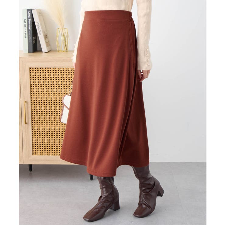 レンガ | 【選べる丈】なめらかポンチフレアミドルス | Viola e Viola