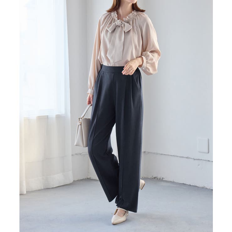 楽ちん！美脚見えセンタープレスワイドパン | alotta | 詳細画像11 