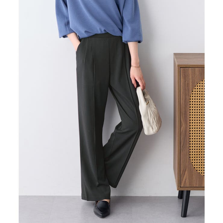 楽ちん！美脚見えセンタープレスワイドパン | alotta | 詳細画像14 