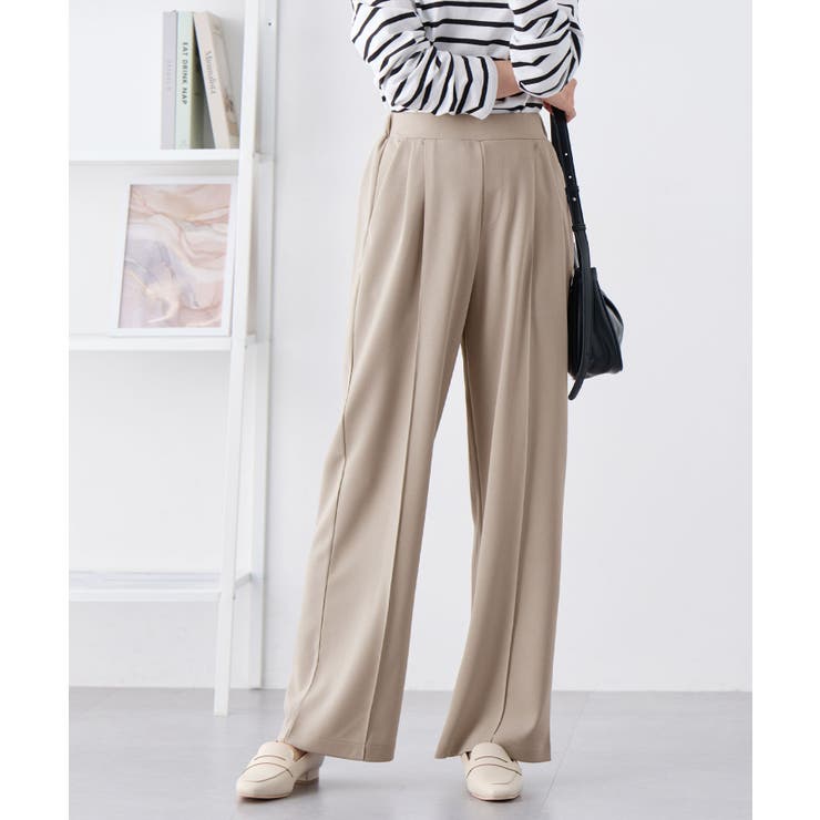 楽ちん！美脚見えセンタープレスワイドパン | alotta | 詳細画像16 