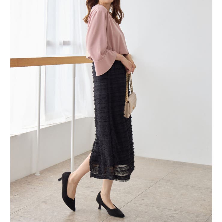 フレアースリーブ７分丈ブラウス | alotta | 詳細画像10 