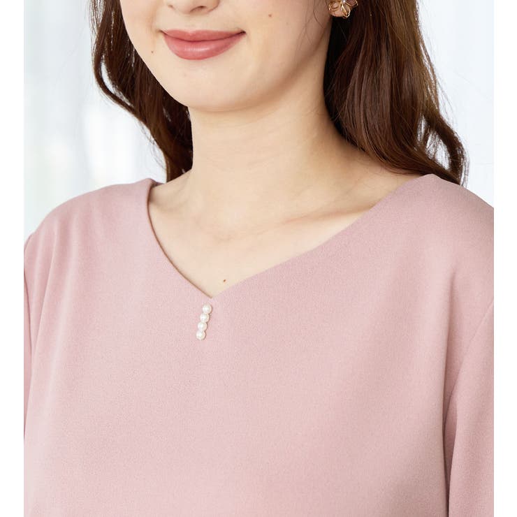 フレアースリーブ７分丈ブラウス | alotta | 詳細画像13 