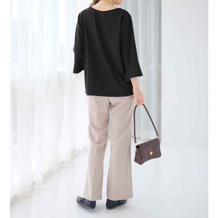 フレアースリーブ７分丈ブラウス | alotta | 詳細画像21 