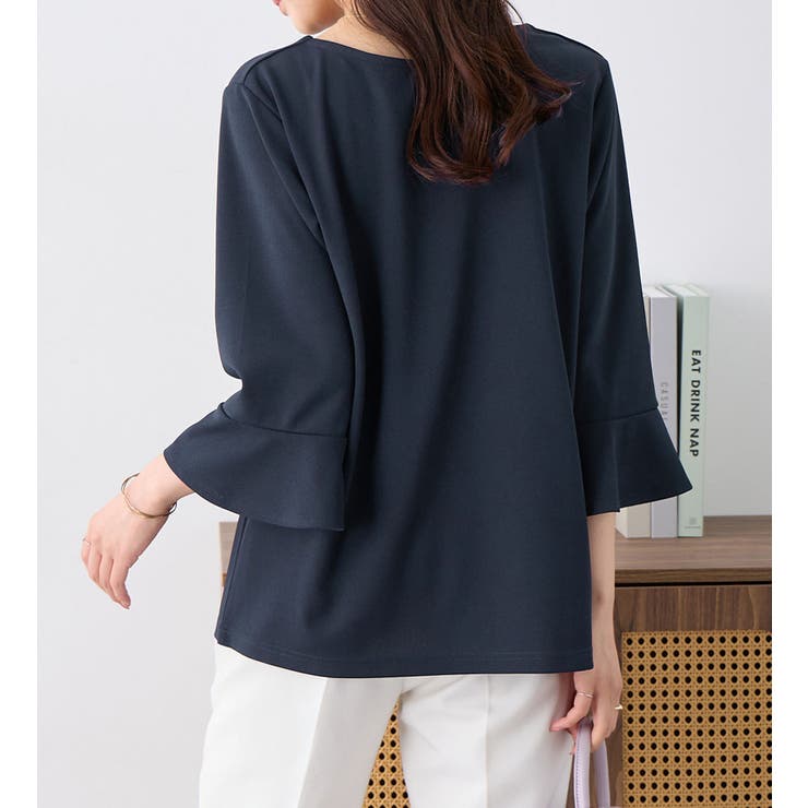 フレアースリーブ７分丈ブラウス | alotta | 詳細画像26 