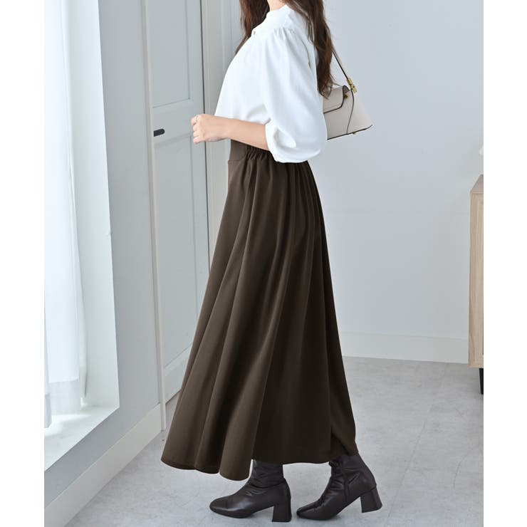 ハイウエストマキシ丈フレアスカート | alotta | 詳細画像11 