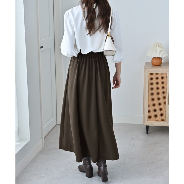 ハイウエストマキシ丈フレアスカート | alotta | 詳細画像12 