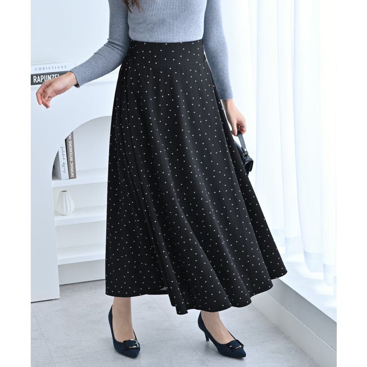 ハイウエストマキシ丈フレアスカート | alotta | 詳細画像17 