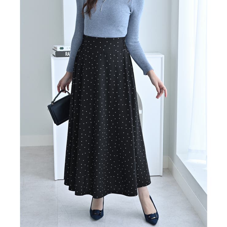 ハイウエストマキシ丈フレアスカート | alotta | 詳細画像18 