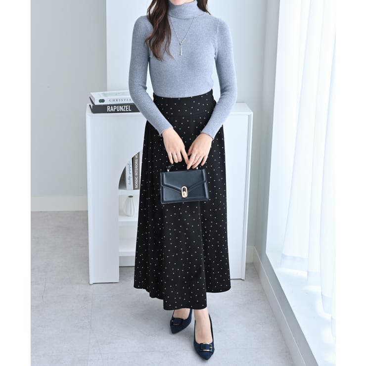 ハイウエストマキシ丈フレアスカート | alotta | 詳細画像20 