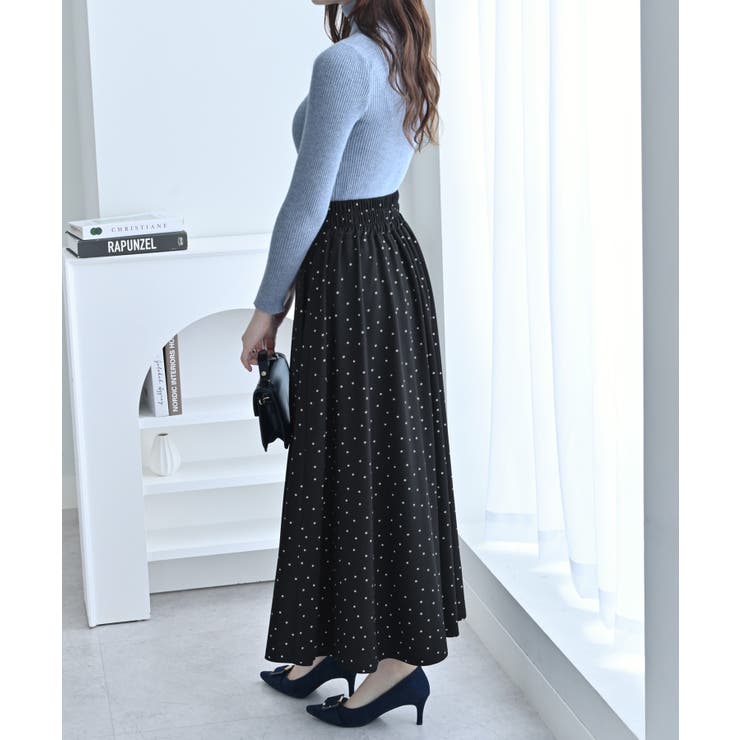 ハイウエストマキシ丈フレアスカート | alotta | 詳細画像21 