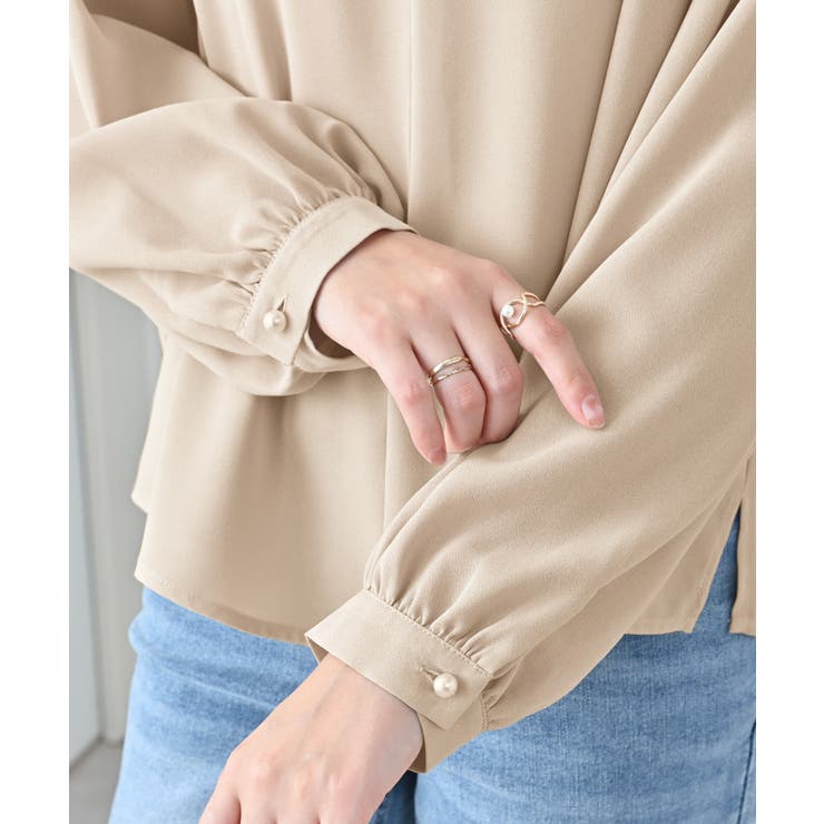 フリル衿ボウタイデザインブラウス | alotta | 詳細画像13 