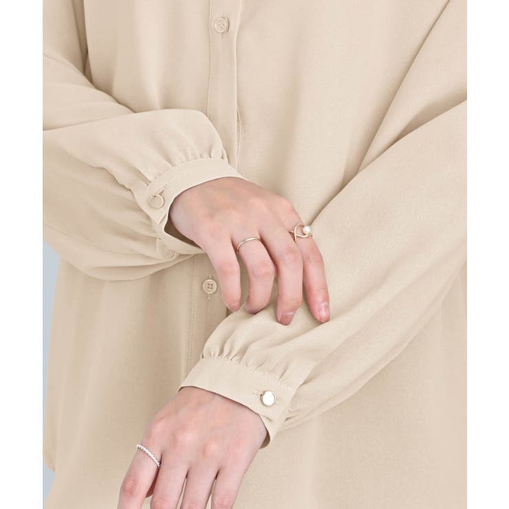 ３ＷＡＹピン付き配色ボウタイブラウス | alotta | 詳細画像10 