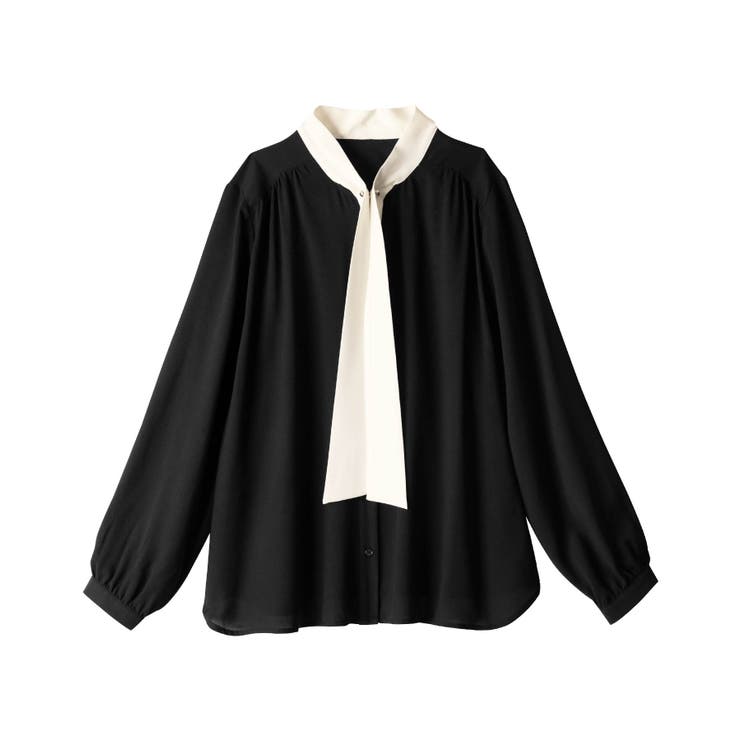 ３ＷＡＹピン付き配色ボウタイブラウス | alotta | 詳細画像27 