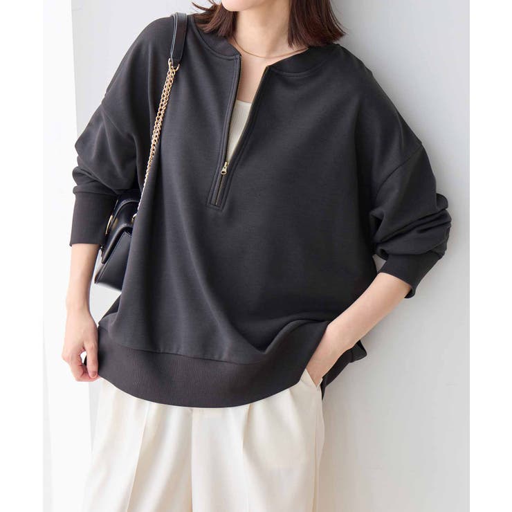 抜け感！ハーフジップ大人スウェット | Viola e Viola | 詳細画像1 