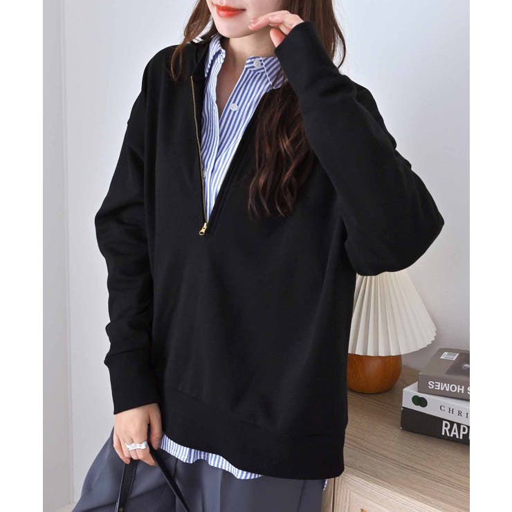 抜け感！ハーフジップ大人スウェット | Viola e Viola | 詳細画像12 