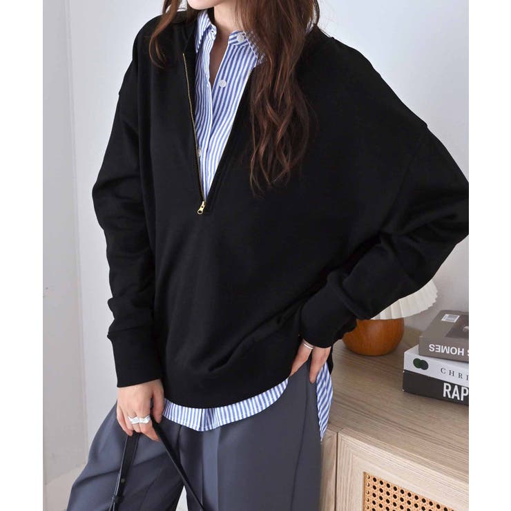 抜け感！ハーフジップ大人スウェット | Viola e Viola | 詳細画像13 