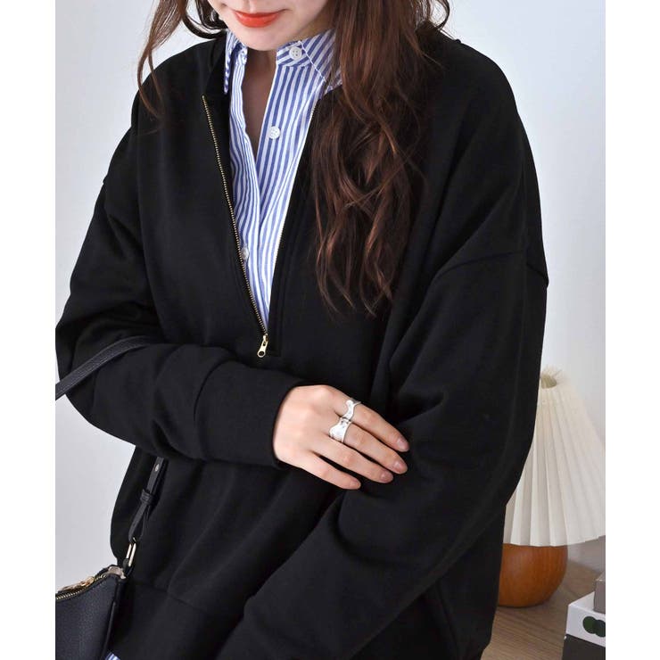 抜け感！ハーフジップ大人スウェット | Viola e Viola | 詳細画像14 