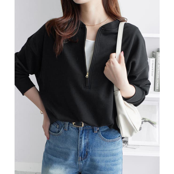 抜け感！ハーフジップ大人スウェット | Viola e Viola | 詳細画像16 