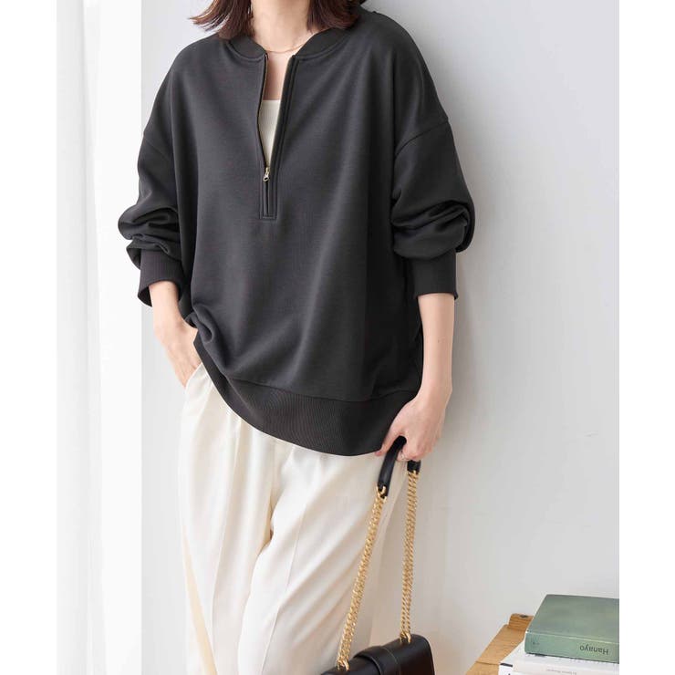 抜け感！ハーフジップ大人スウェット | Viola e Viola | 詳細画像3 