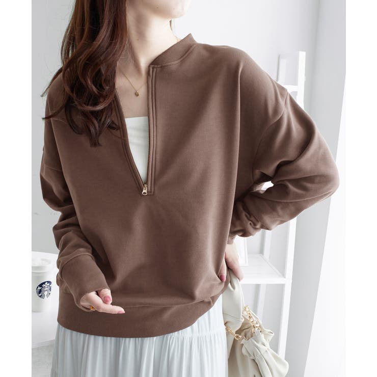 抜け感！ハーフジップ大人スウェット | Viola e Viola | 詳細画像26 