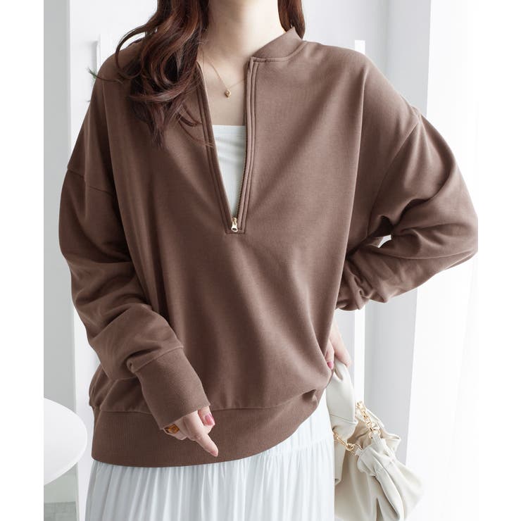 抜け感！ハーフジップ大人スウェット | Viola e Viola | 詳細画像28 