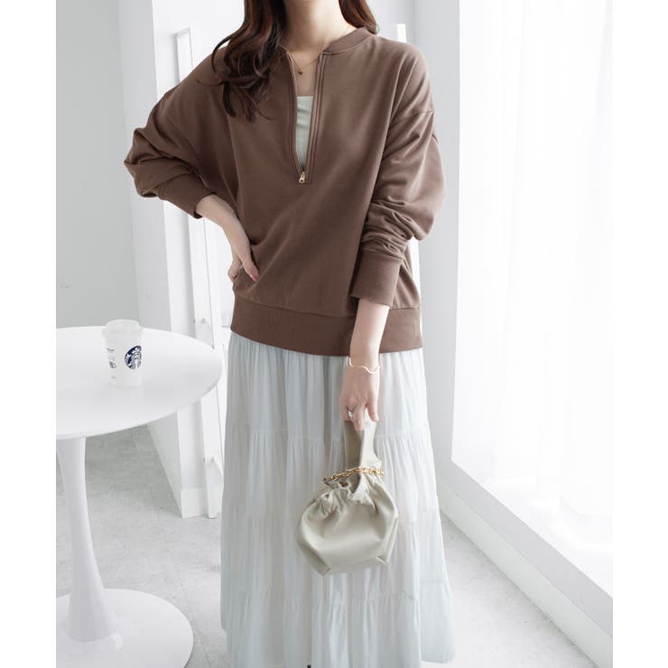 抜け感！ハーフジップ大人スウェット | Viola e Viola | 詳細画像29 