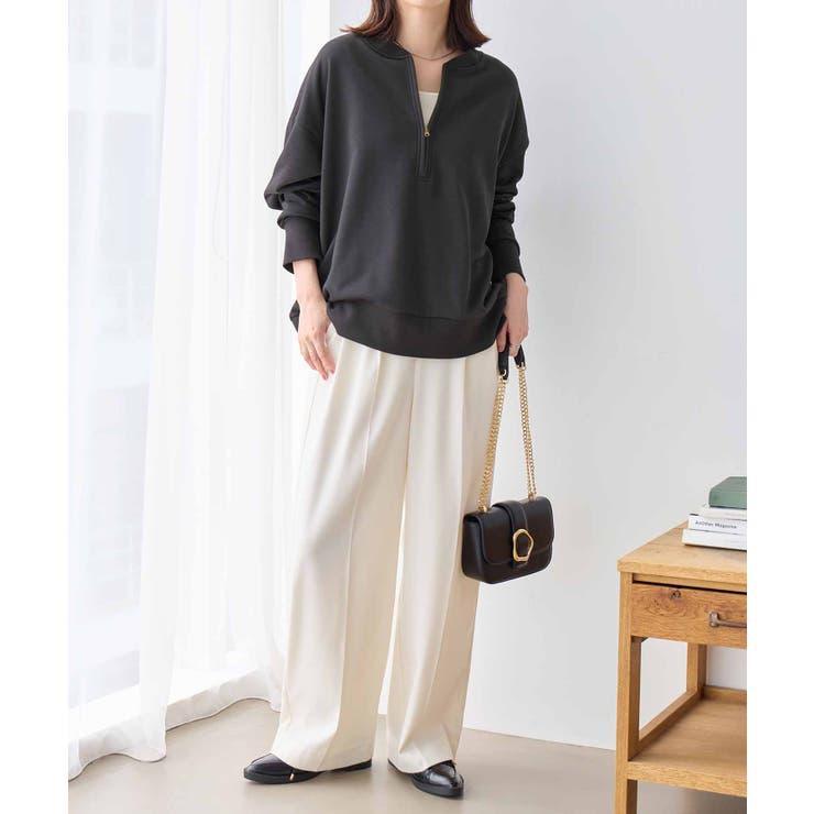 抜け感！ハーフジップ大人スウェット | Viola e Viola | 詳細画像4 