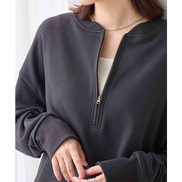 抜け感！ハーフジップ大人スウェット | Viola e Viola | 詳細画像5 