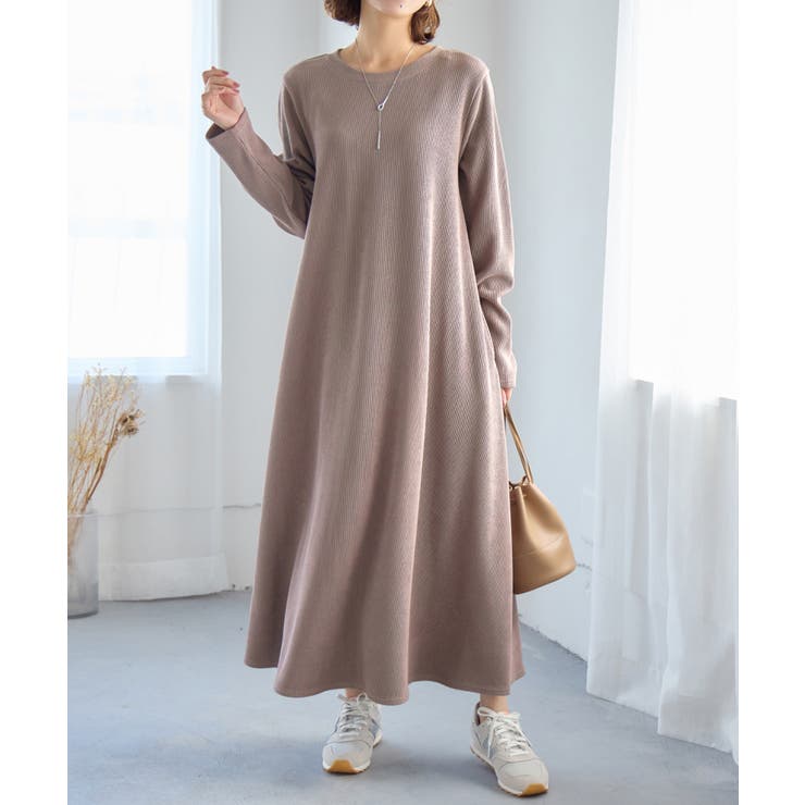 モカ | ふくれジャガードフレアワンピ | Viola e Viola