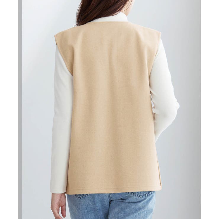 圧縮ニットキーネックベスト        | alotta | 詳細画像12 