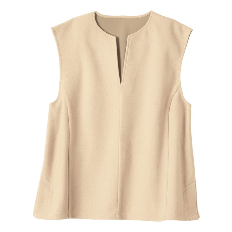 圧縮ニットキーネックベスト        | alotta | 詳細画像16 