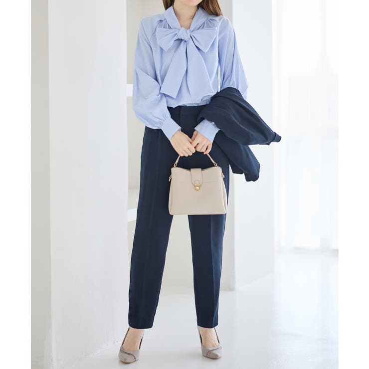 前後２ＷＡＹボウタイデザインシャツブラウス | alotta | 詳細画像2 