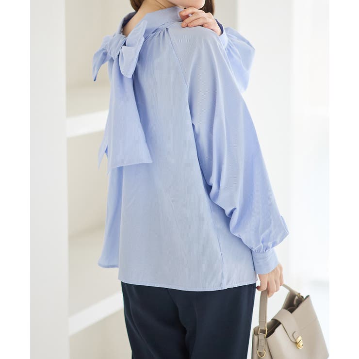 前後２ＷＡＹボウタイデザインシャツブラウス | alotta | 詳細画像5 