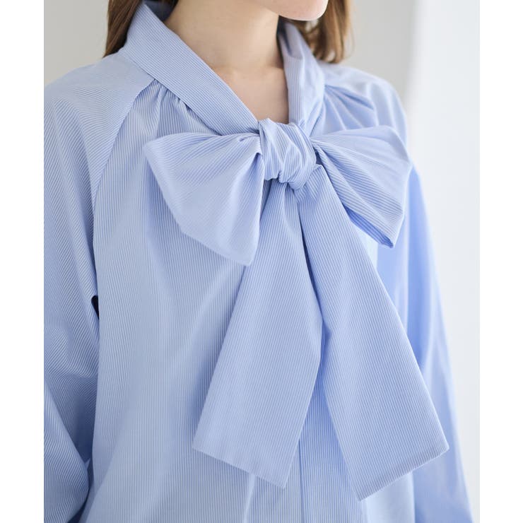 前後２ＷＡＹボウタイデザインシャツブラウス | alotta | 詳細画像7 