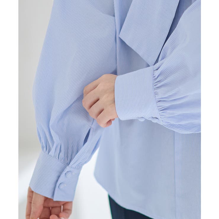 前後２ＷＡＹボウタイデザインシャツブラウス | alotta | 詳細画像9 