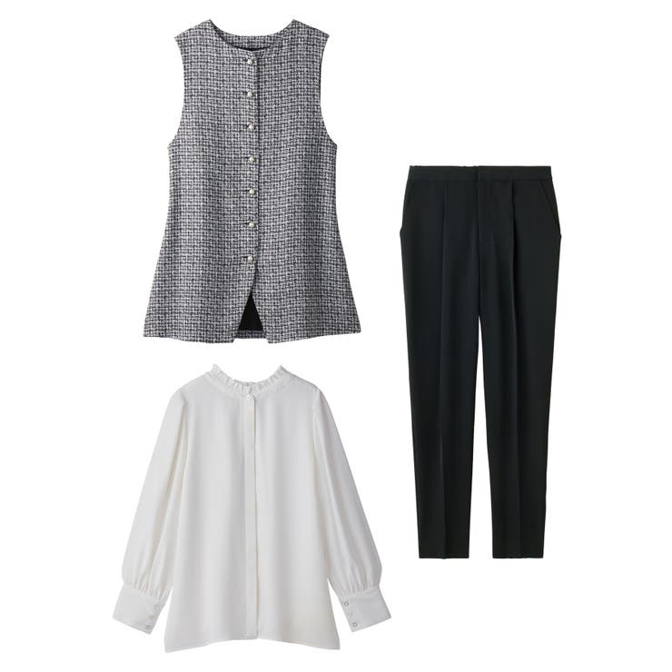 【３点セット】洗える！ジレセットアップ  | alotta | 詳細画像4 