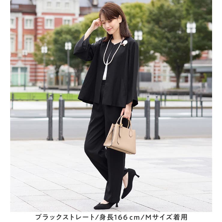 【選べるボトムス】２点セット洗える！テントラインジャケットスーツ | Viola e Viola | 詳細画像9 