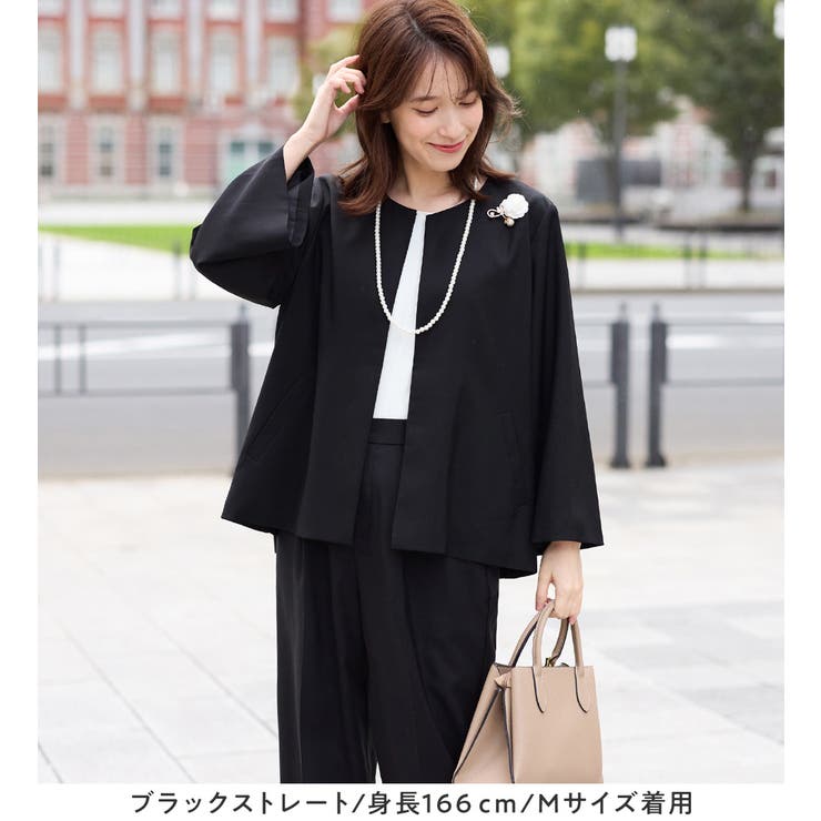 【選べるボトムス】２点セット洗える！テントラインジャケットスーツ | Viola e Viola | 詳細画像13 