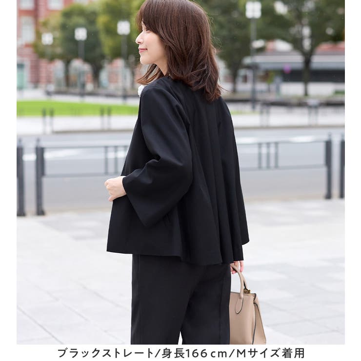 【選べるボトムス】２点セット洗える！テントラインジャケットスーツ | Viola e Viola | 詳細画像14 