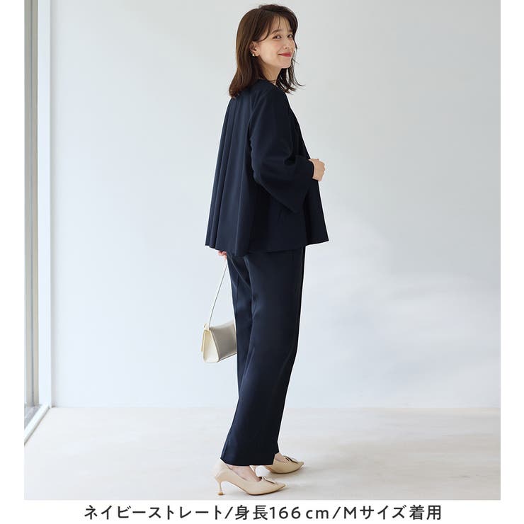 【選べるボトムス】２点セット洗える！テントラインジャケットスーツ | Viola e Viola | 詳細画像25 